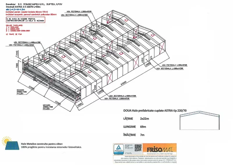 Ilfov De inchiriat spatiu de depozitare /productie - Zona Buftea-Corbeanca